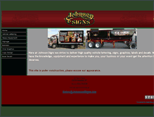 Tablet Screenshot of johnsonsigns.biz